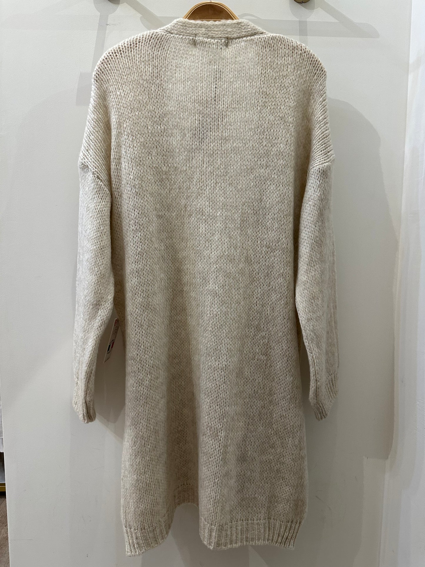 ITALY Winter White Long Cardigan (One Size)
