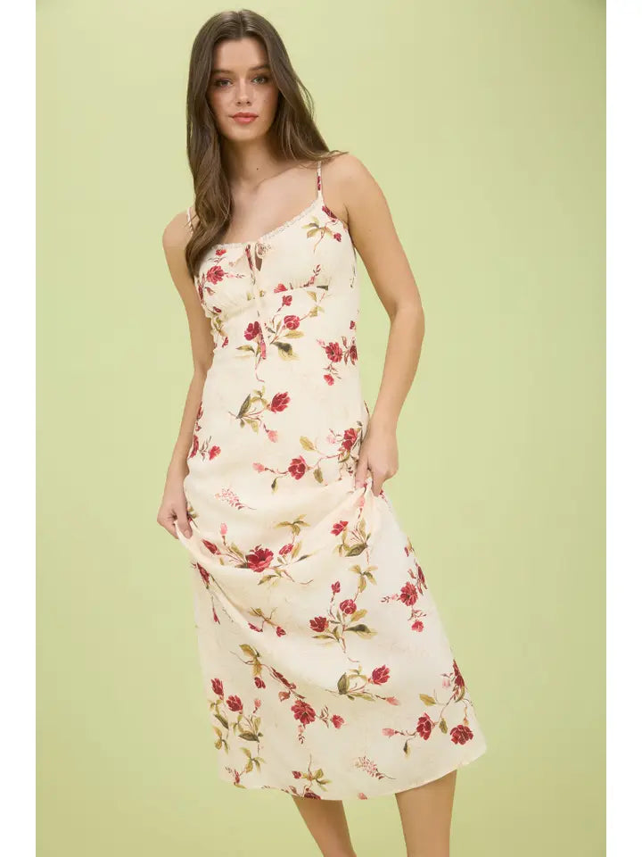 Emma Floral Midi Dress