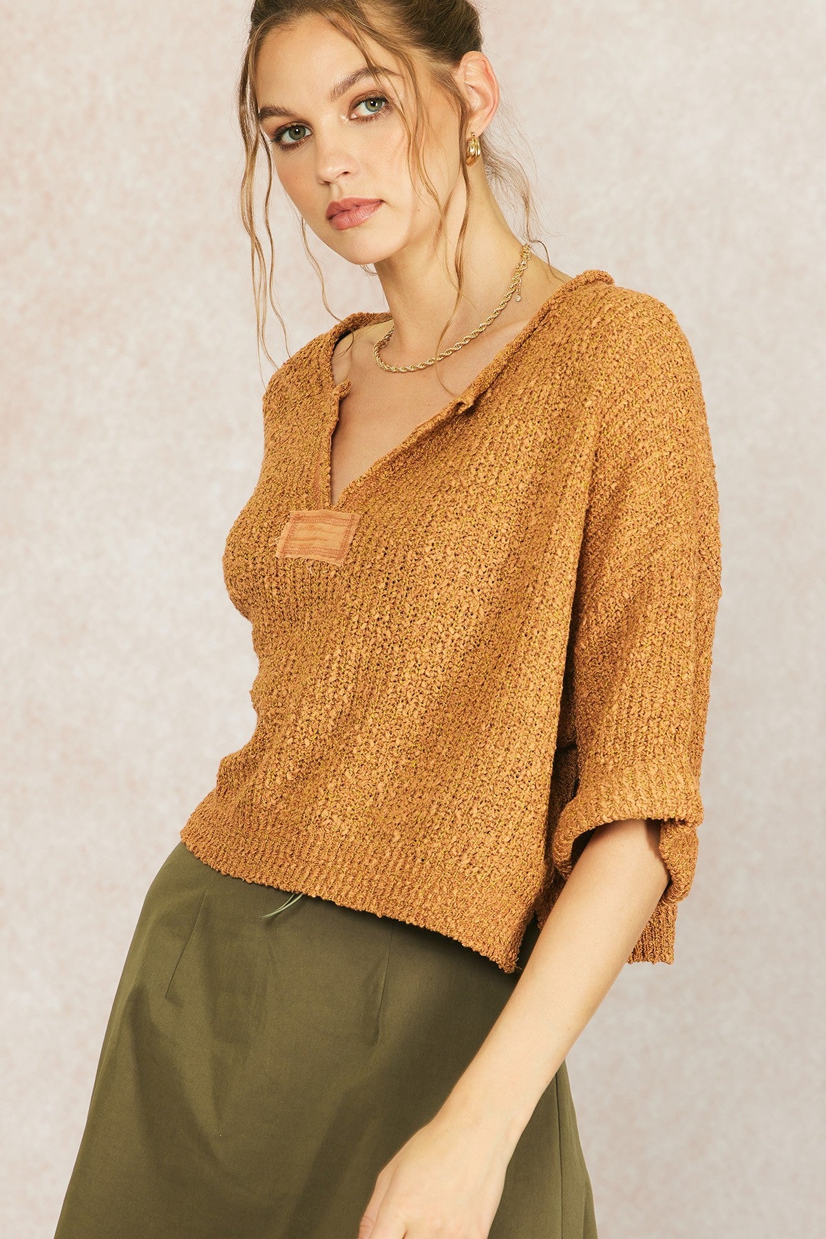 Lauren Auburn Cropped Sweater