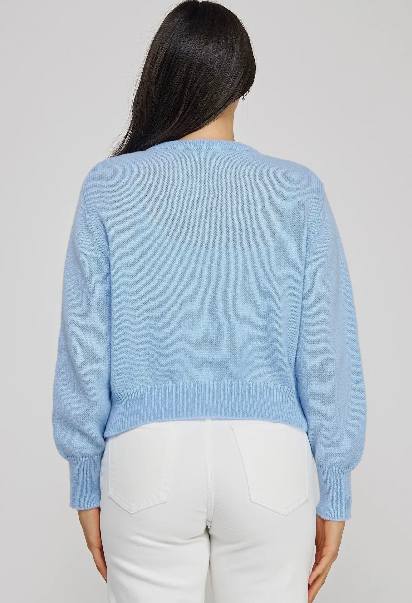 Cloud Blue Bow Cardigan