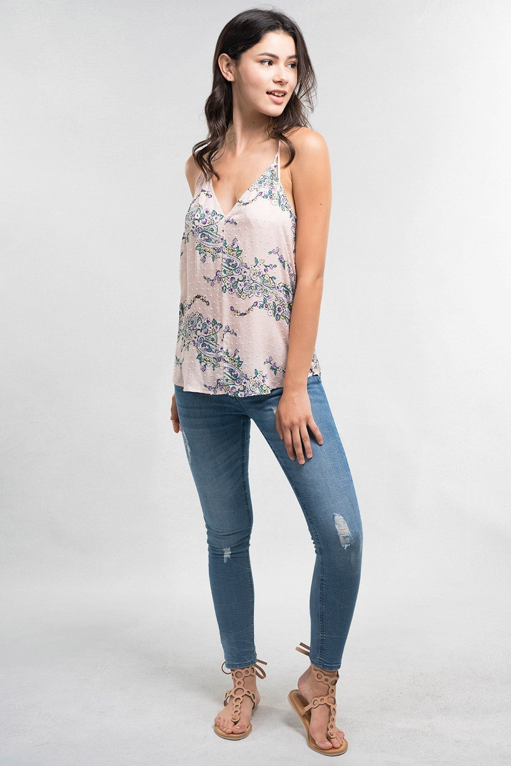 Paige Blush Floral LS Top