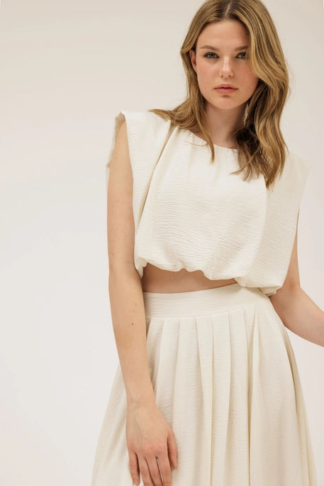 Bells Cream Ballon Top