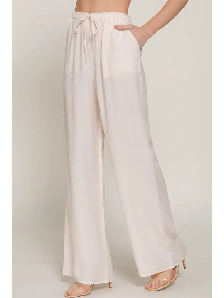 Florence Ivory Flowy Pants