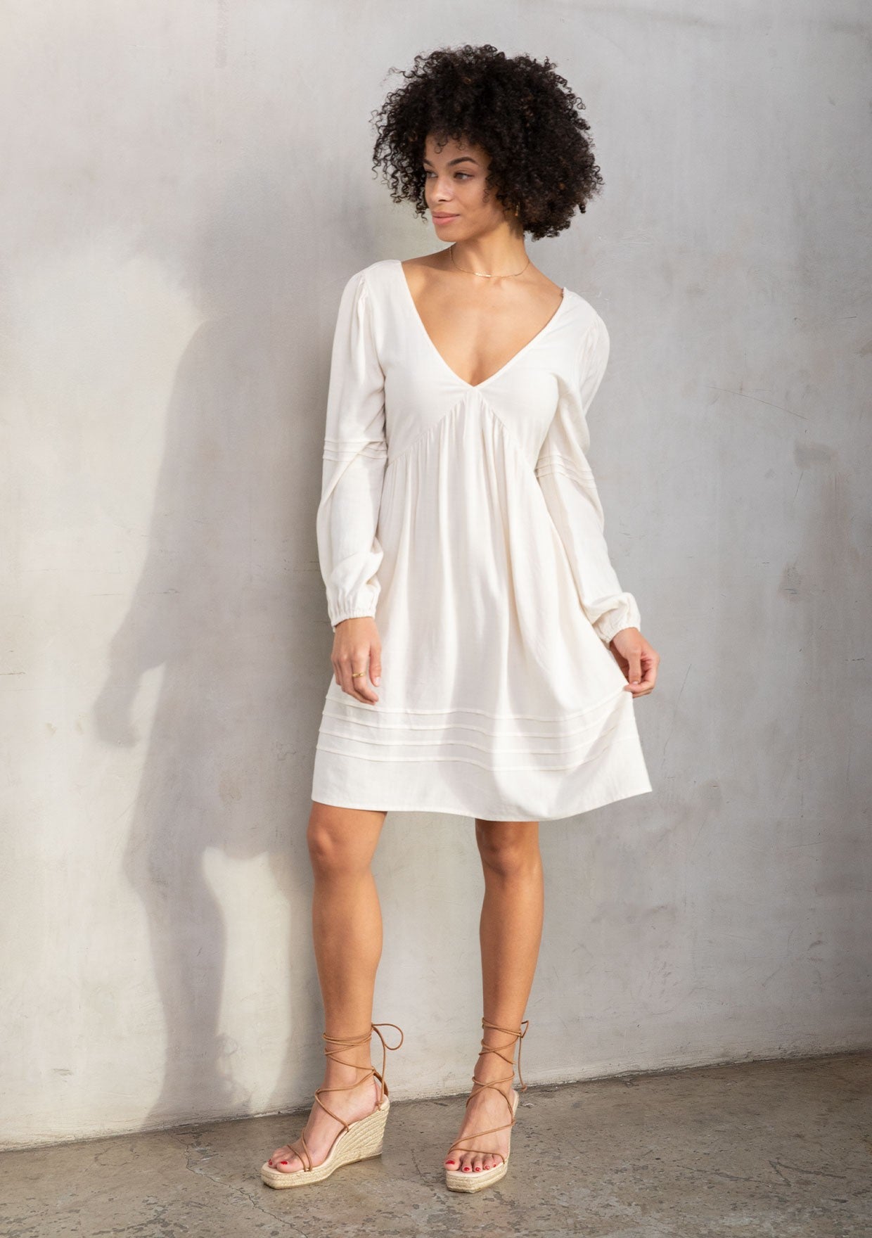 Kacey Ivory LS Dress