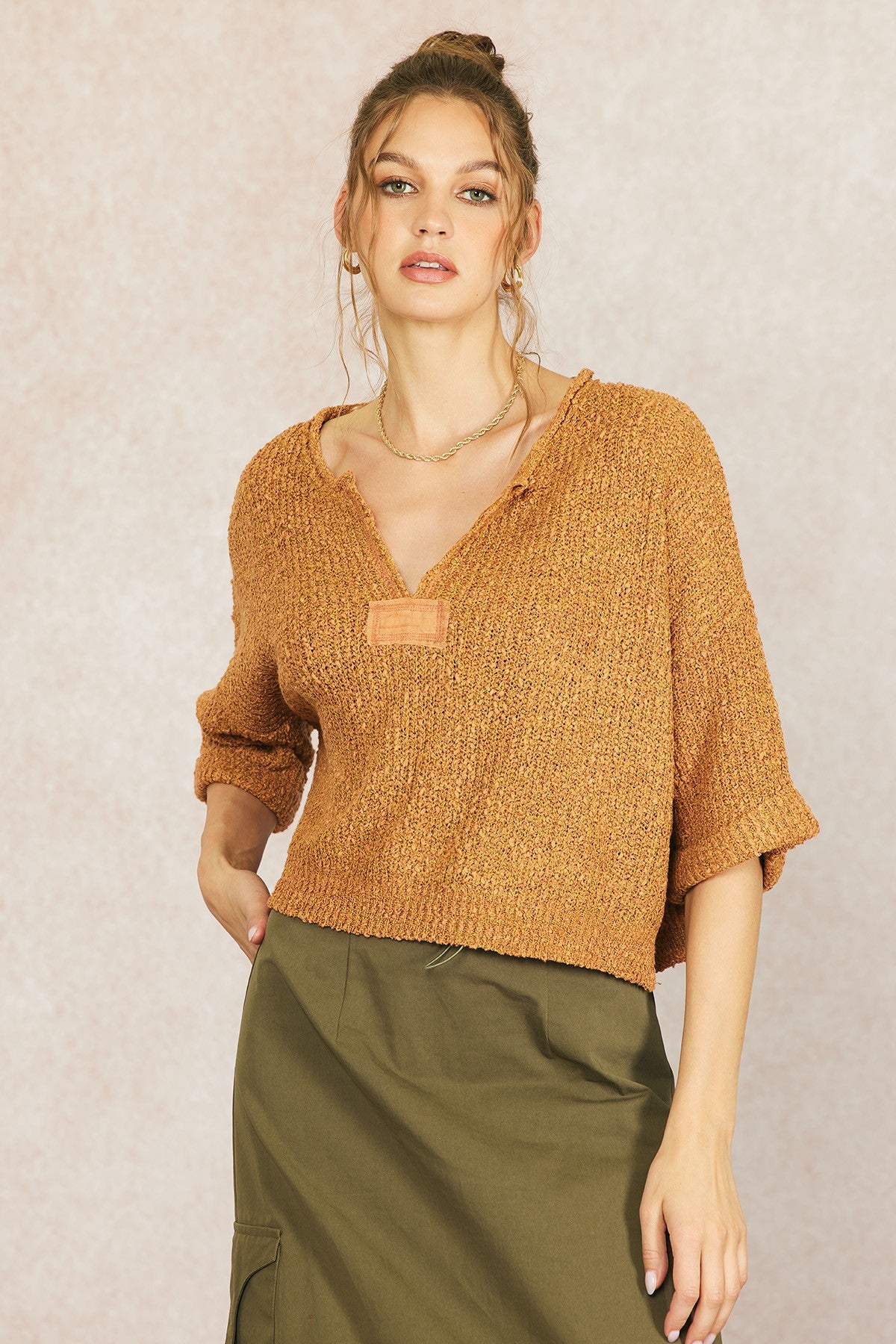 Lauren Auburn Cropped Sweater