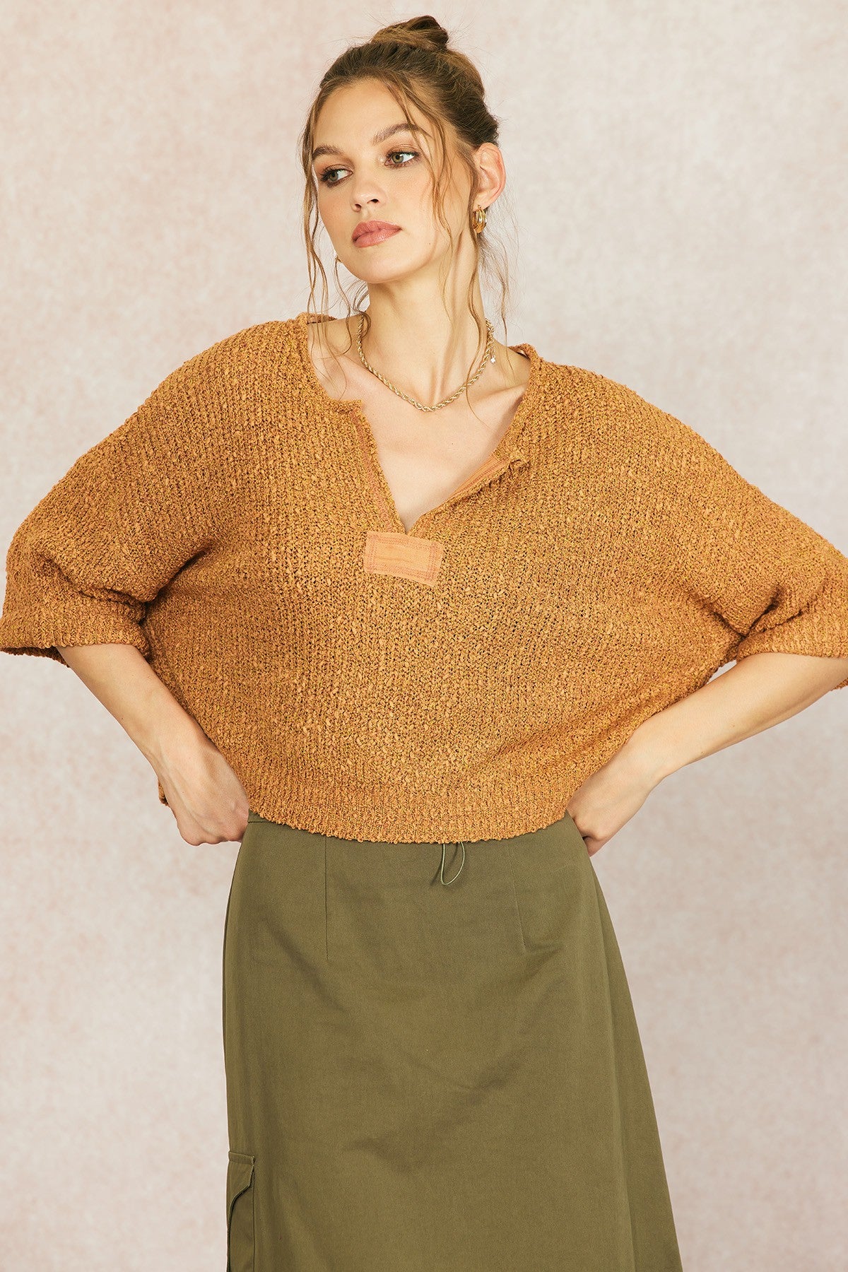 Lauren Auburn Cropped Sweater