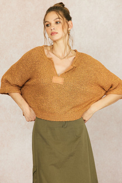 Lauren Auburn Cropped Sweater