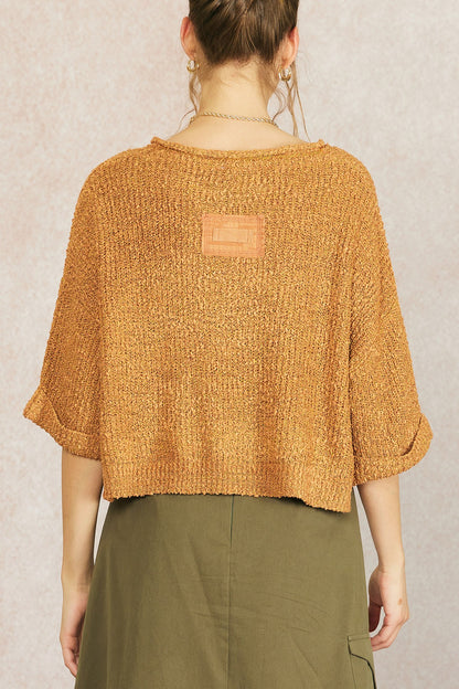 Lauren Auburn Cropped Sweater