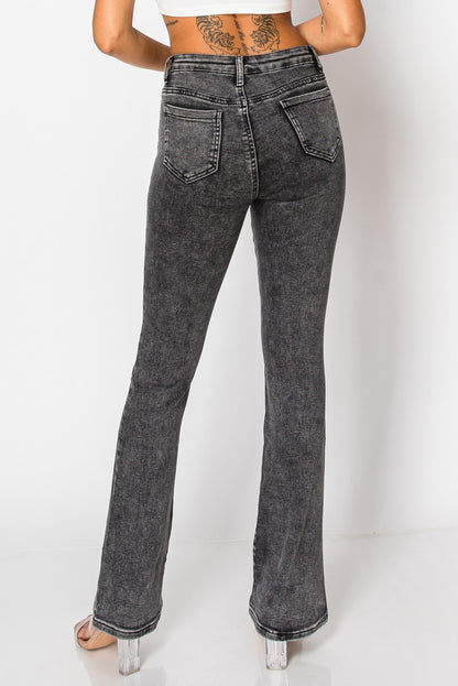 Bella Gray Denim Star Jeans