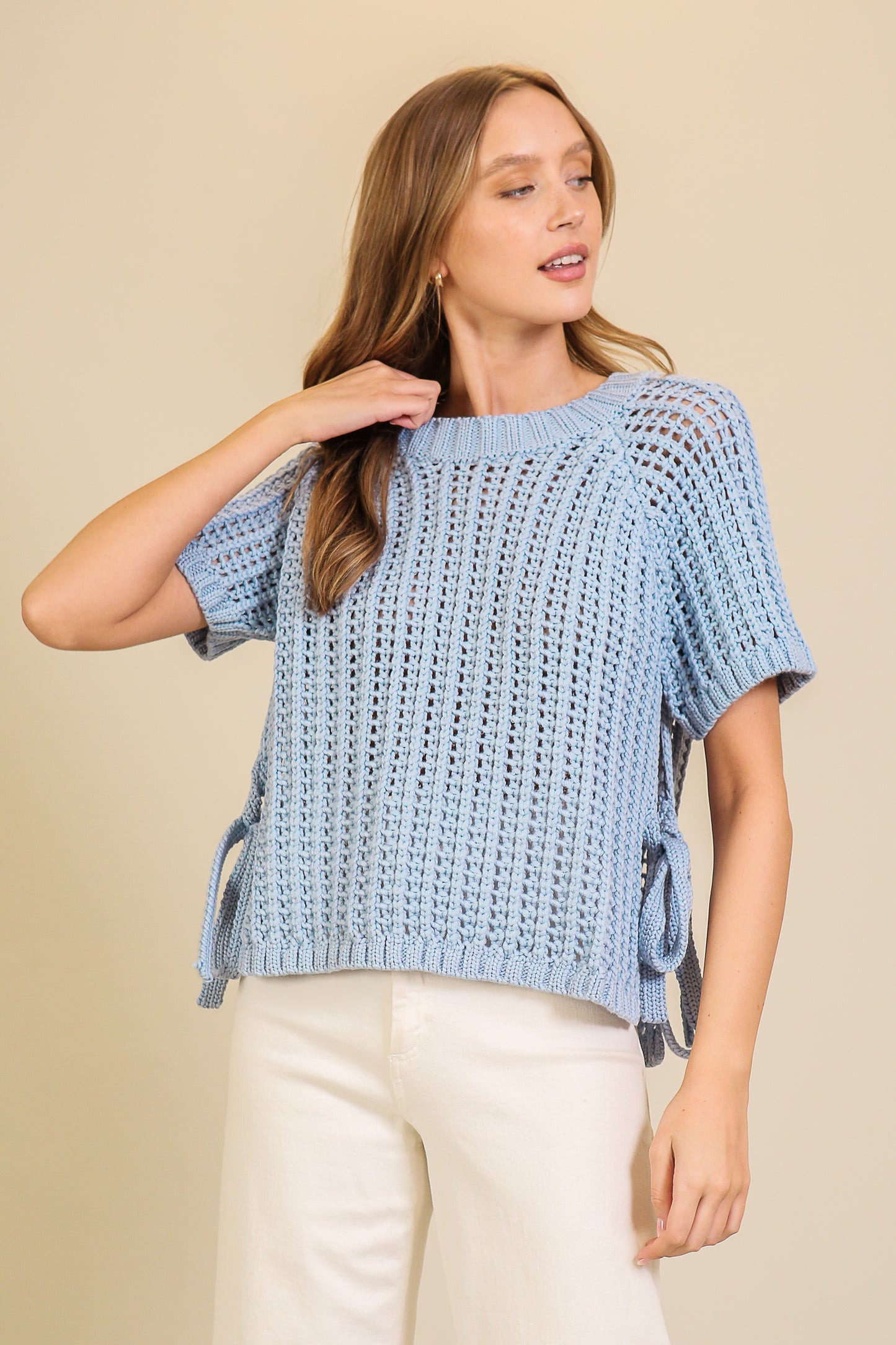 Sky Knit Weave Sweater