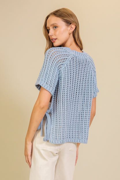Sky Knit Weave Sweater