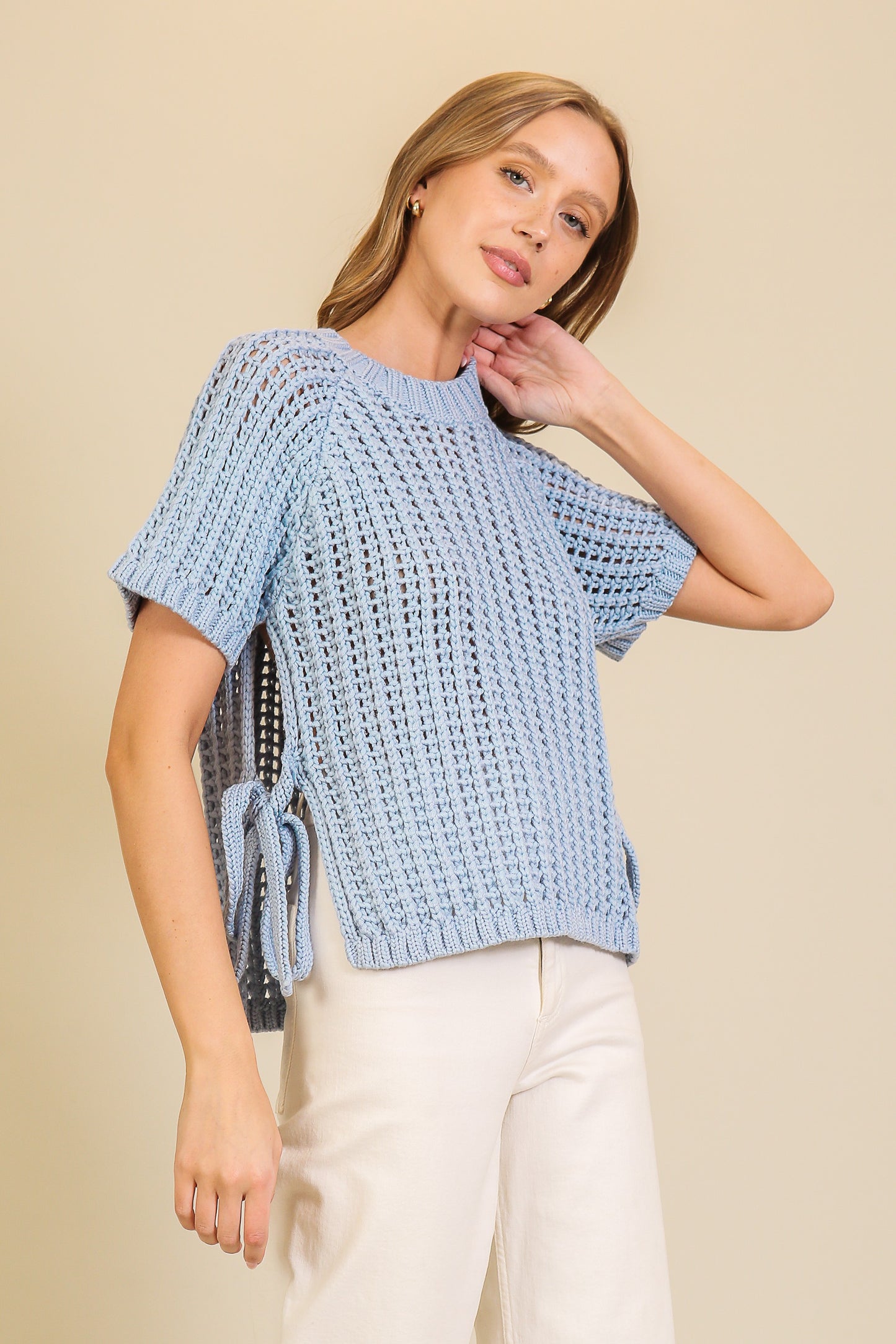 Sky Knit Weave Sweater