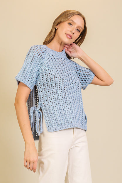 Sky Knit Weave Sweater