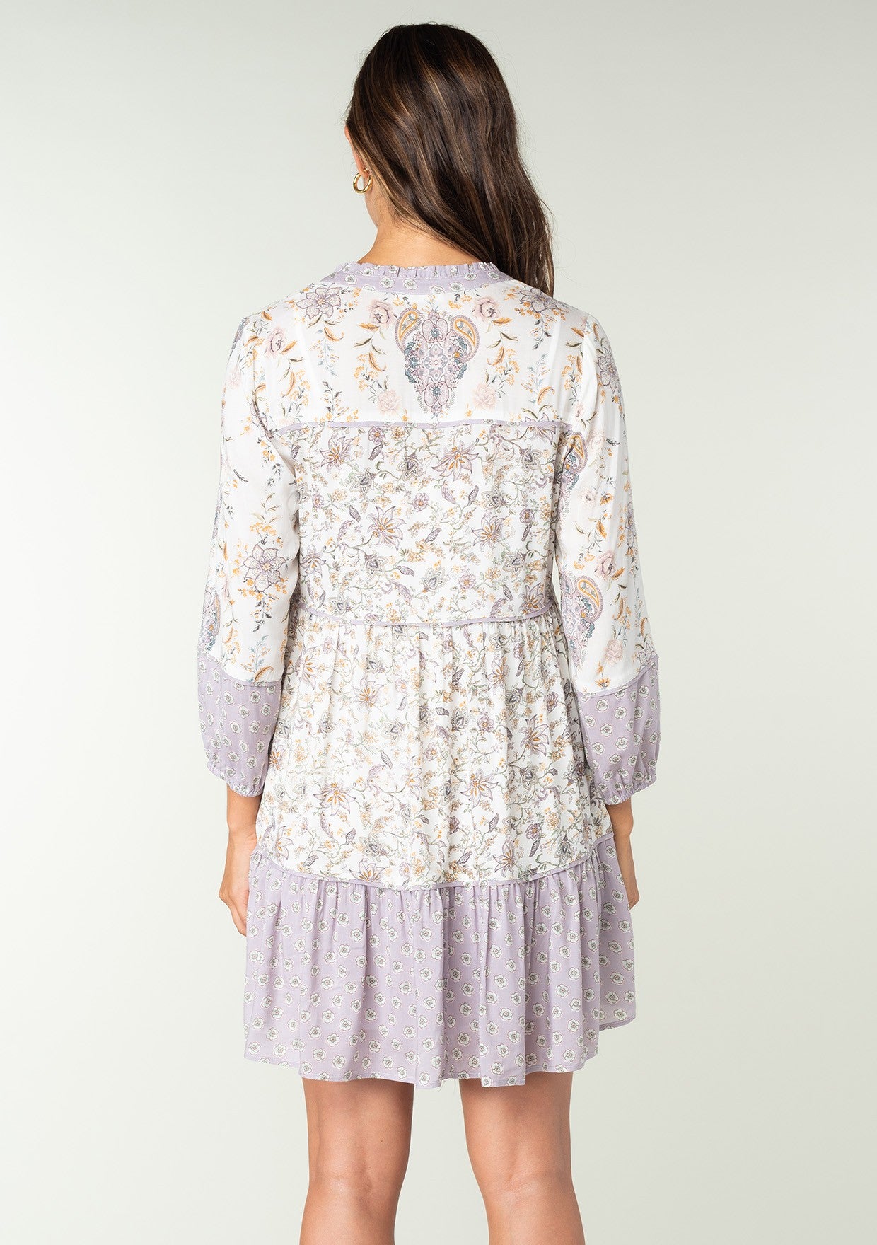 Bella Lilac Kimono LS Dress