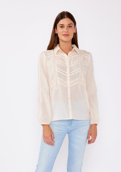 Hadley Peach LS Blouse