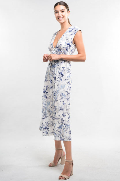 Violet Floral LS Dress