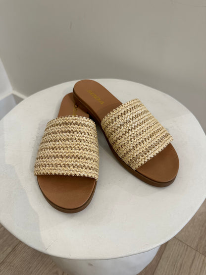 Joelle Neutral Raffia Shoes