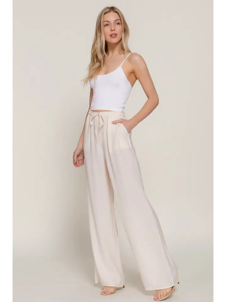 Florence Ivory Flowy Pants