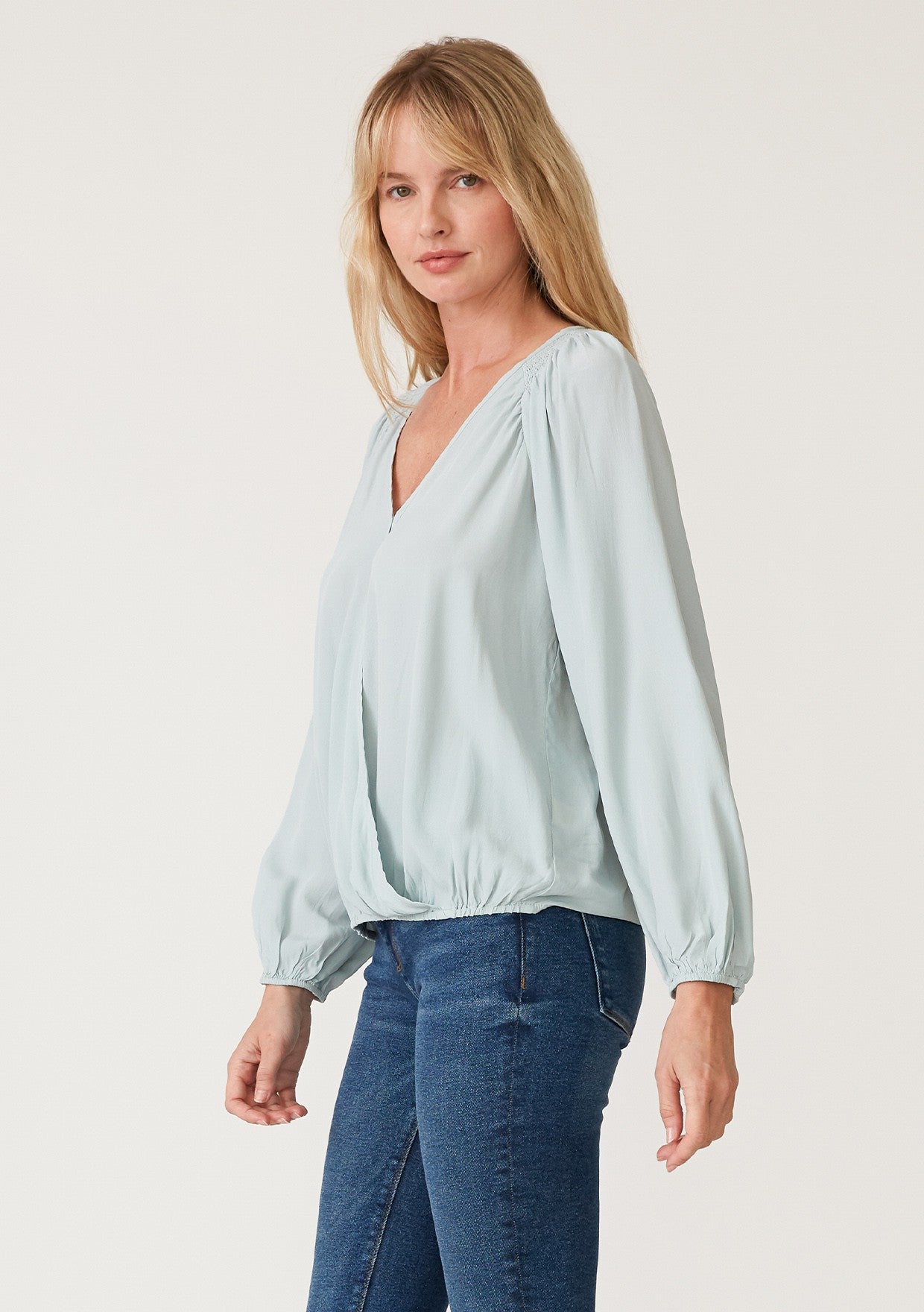 Ariel Seafoam LS Blouse