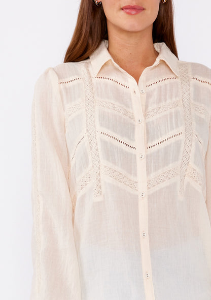 Hadley Peach LS Blouse