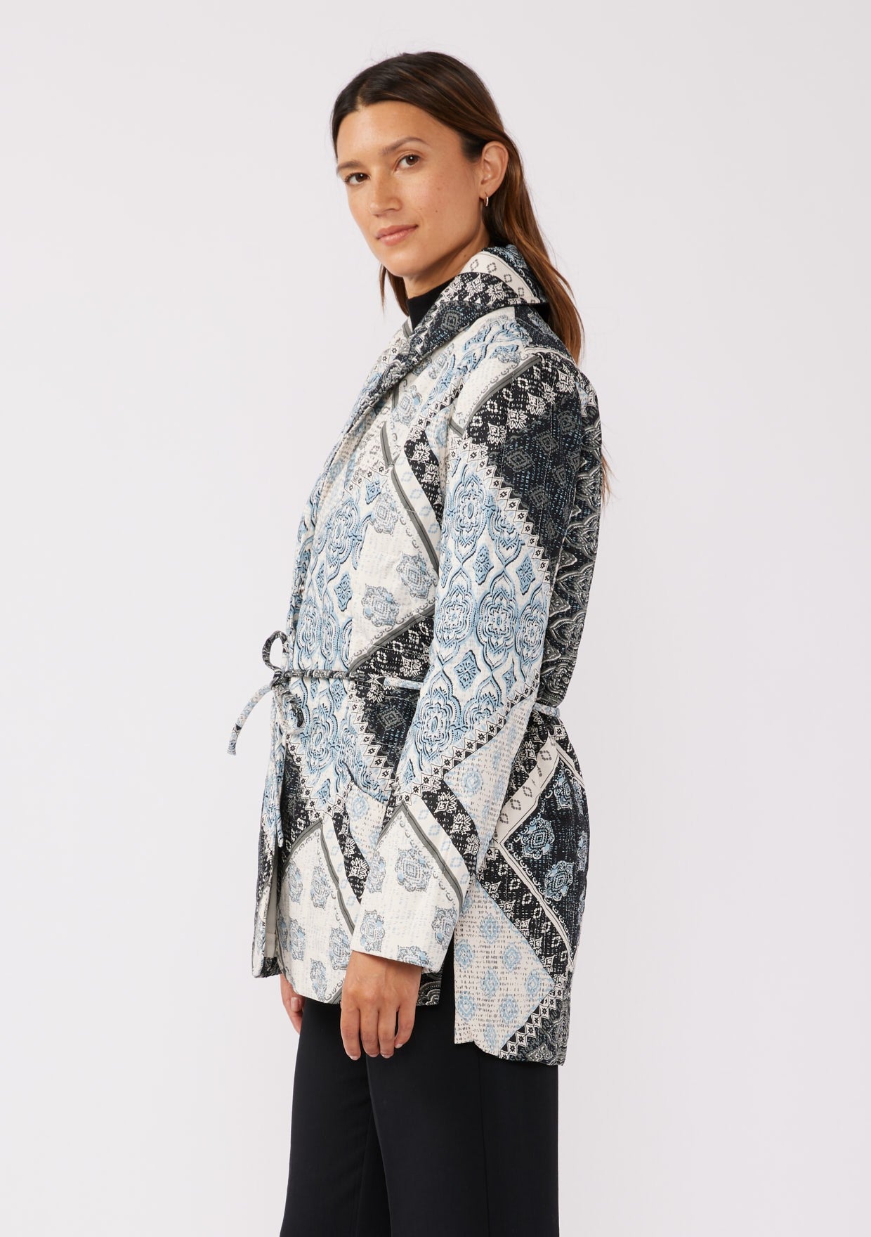 Hannah Quilted Patchwork LS Jacket
