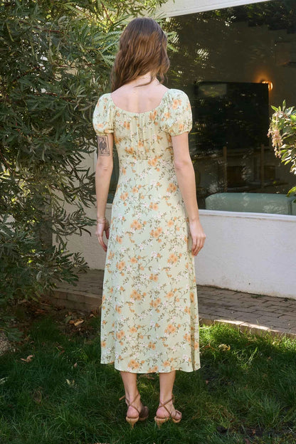 Sami Tie Floral Midi Dress