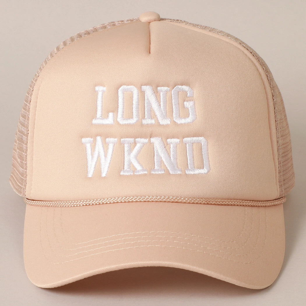 'Long Weekend' Trucker Hat