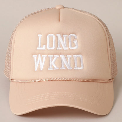 'Long Weekend' Trucker Hat
