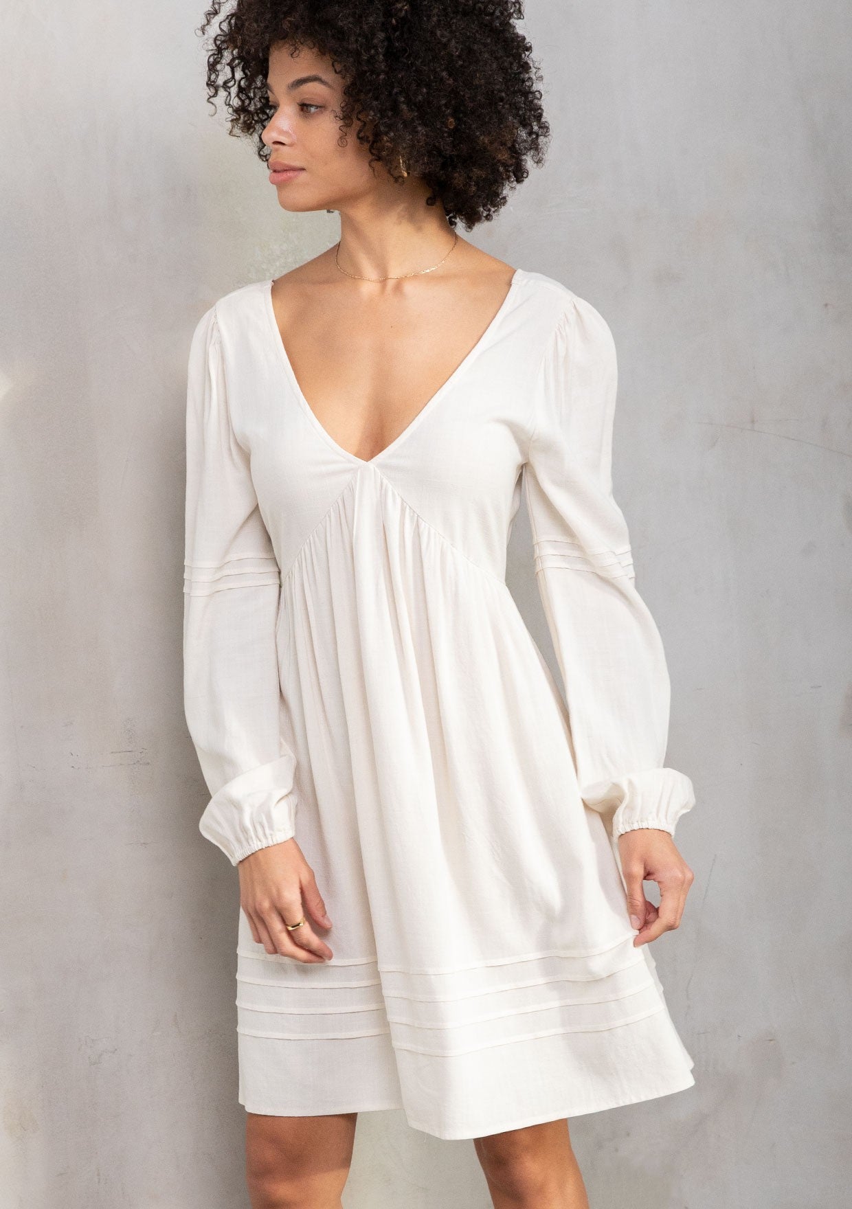 Kacey Ivory LS Dress