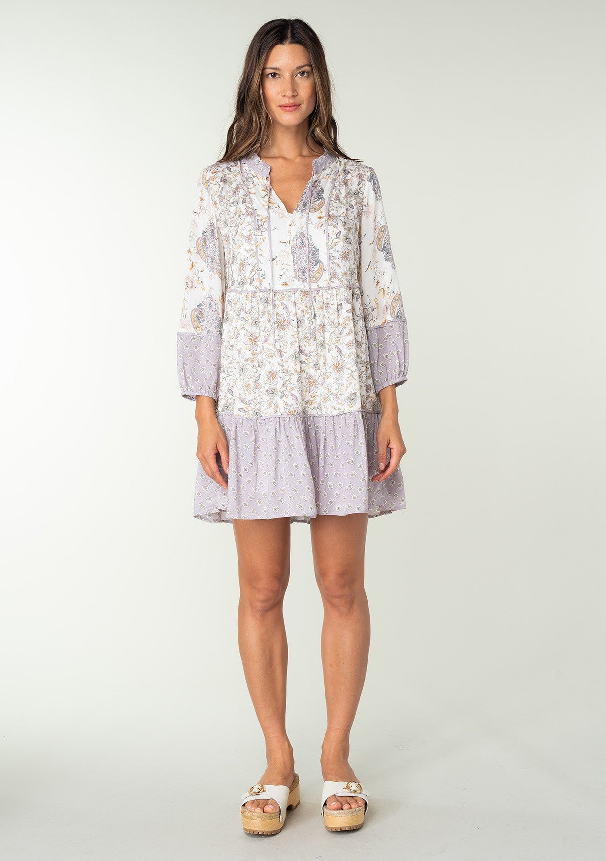 Bella Lilac Kimono LS Dress