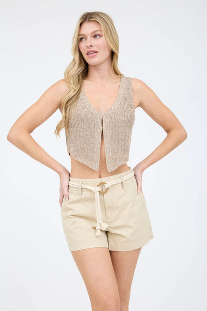 Isabel Taupe Knit Top