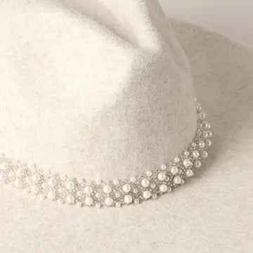Vanessa Pearl Cowgirl Hat in Beige