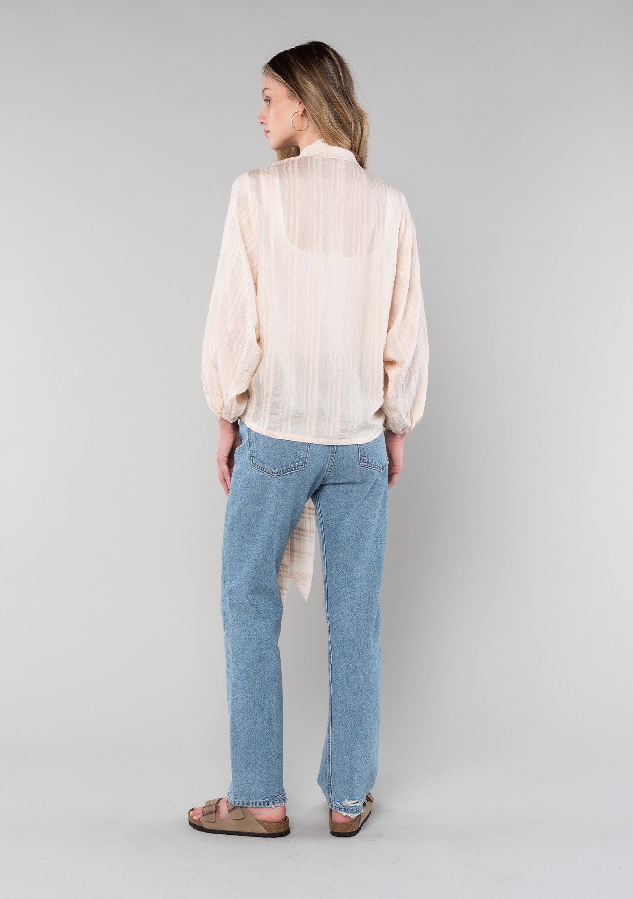 Bella Blush Kimono LS Blouse