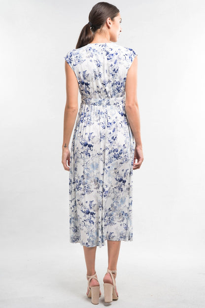 Violet Floral LS Dress