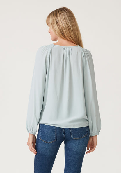 Ariel Seafoam LS Blouse