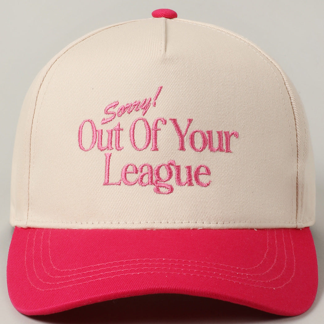 'Sorry! League' Fuchsia Trucker Hat