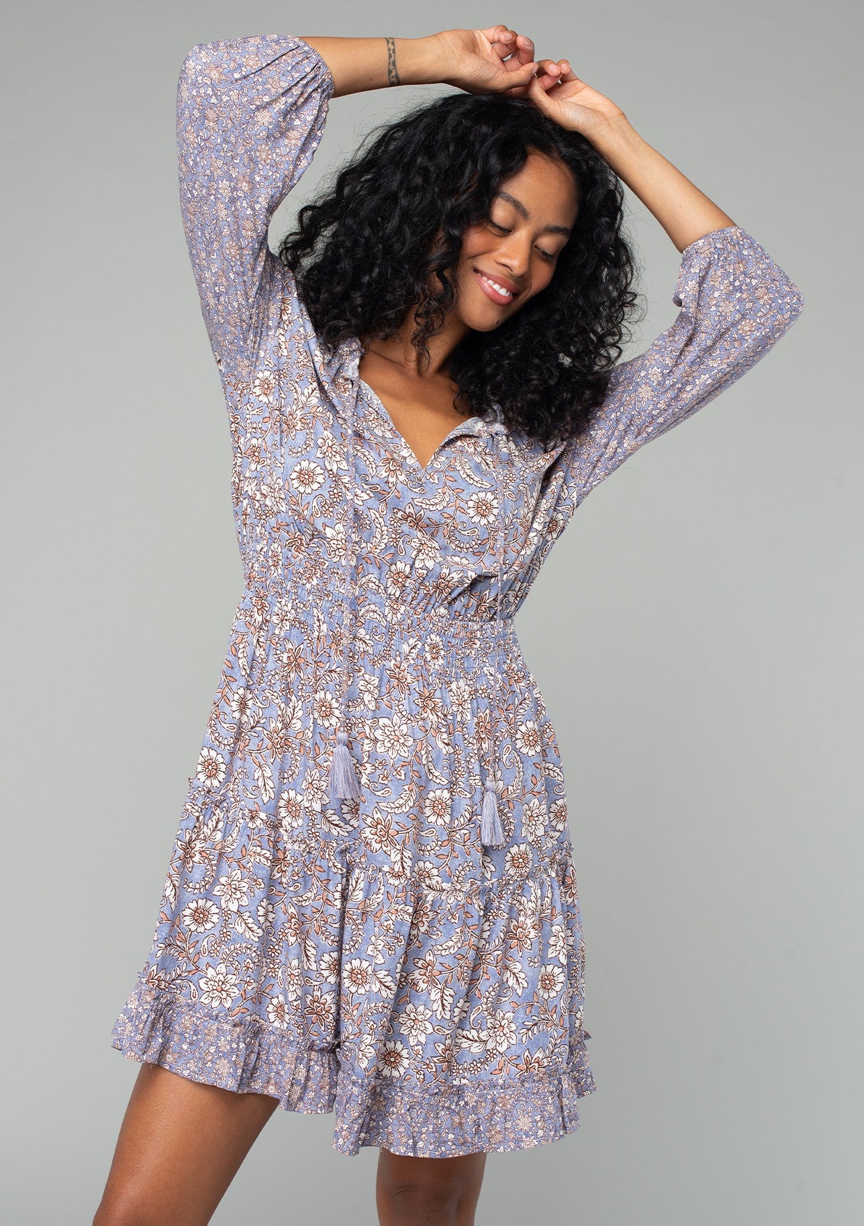 Vanessa Floral LS Dress