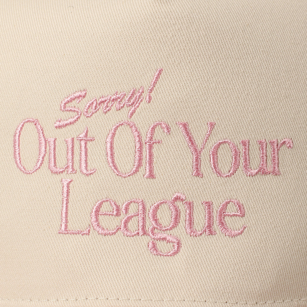 'Sorry! League' Pink Trucker Hat
