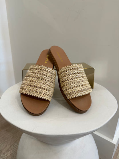 Joelle Neutral Raffia Shoes
