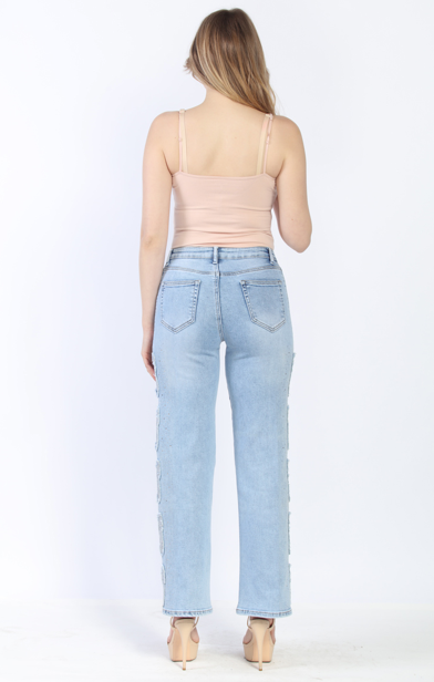 Simone Butterfly Straight Leg Jeans