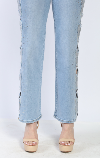 Simone Butterfly Straight Leg Jeans