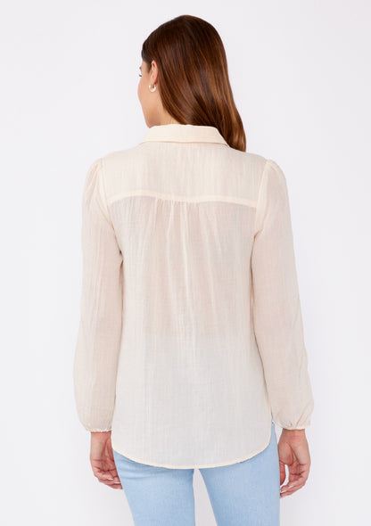 Hadley Peach LS Blouse