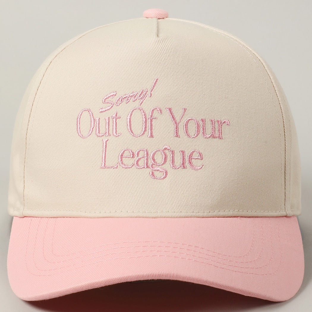 'Sorry! League' Pink Trucker Hat