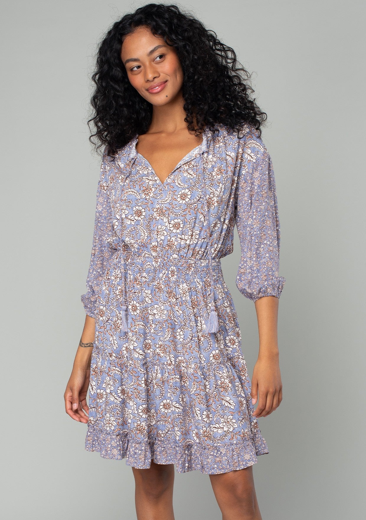 Vanessa Floral LS Dress