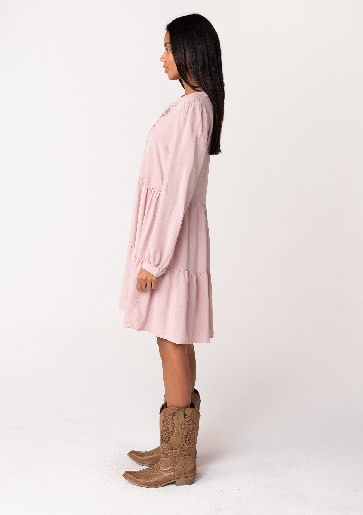 Sami Blush Midi LS Dress