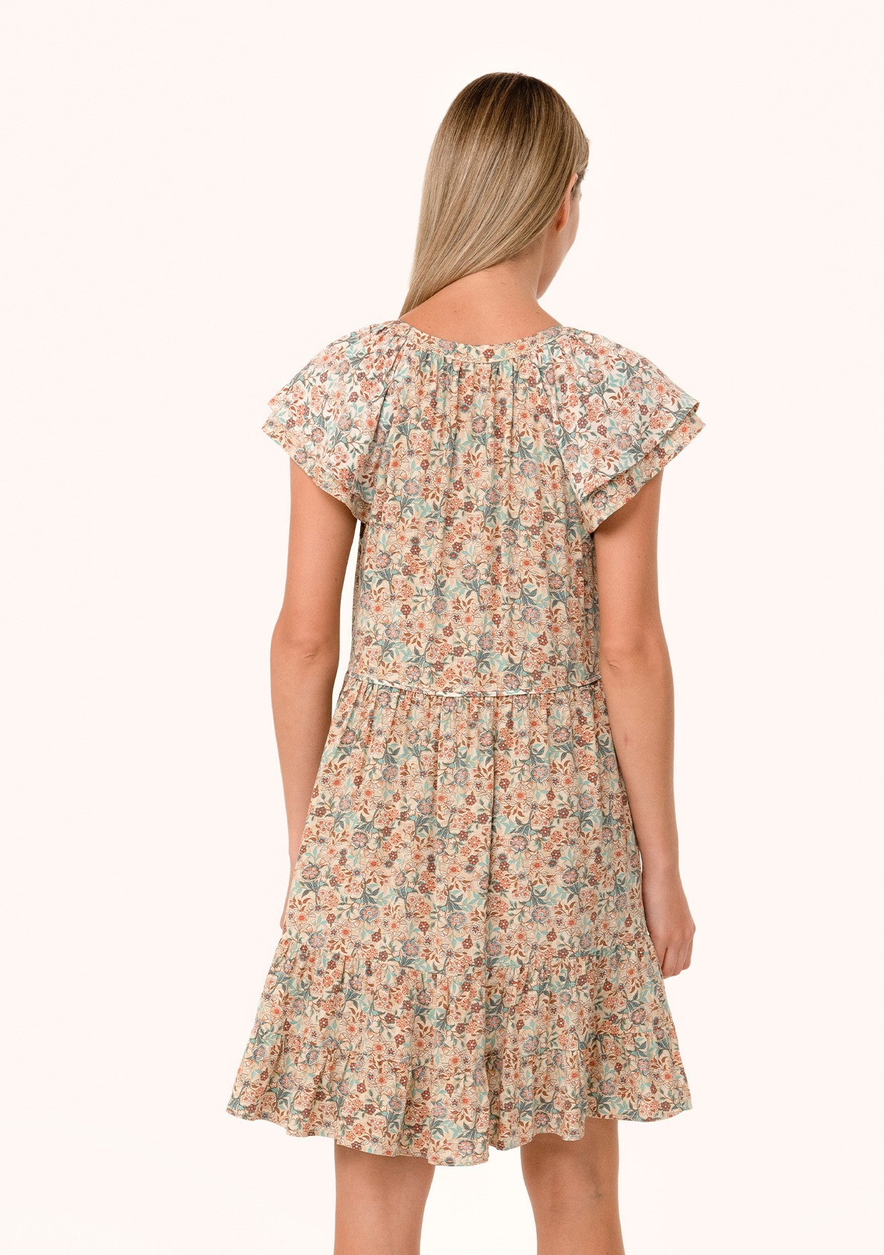 Cynthia Floral Button LS Dress