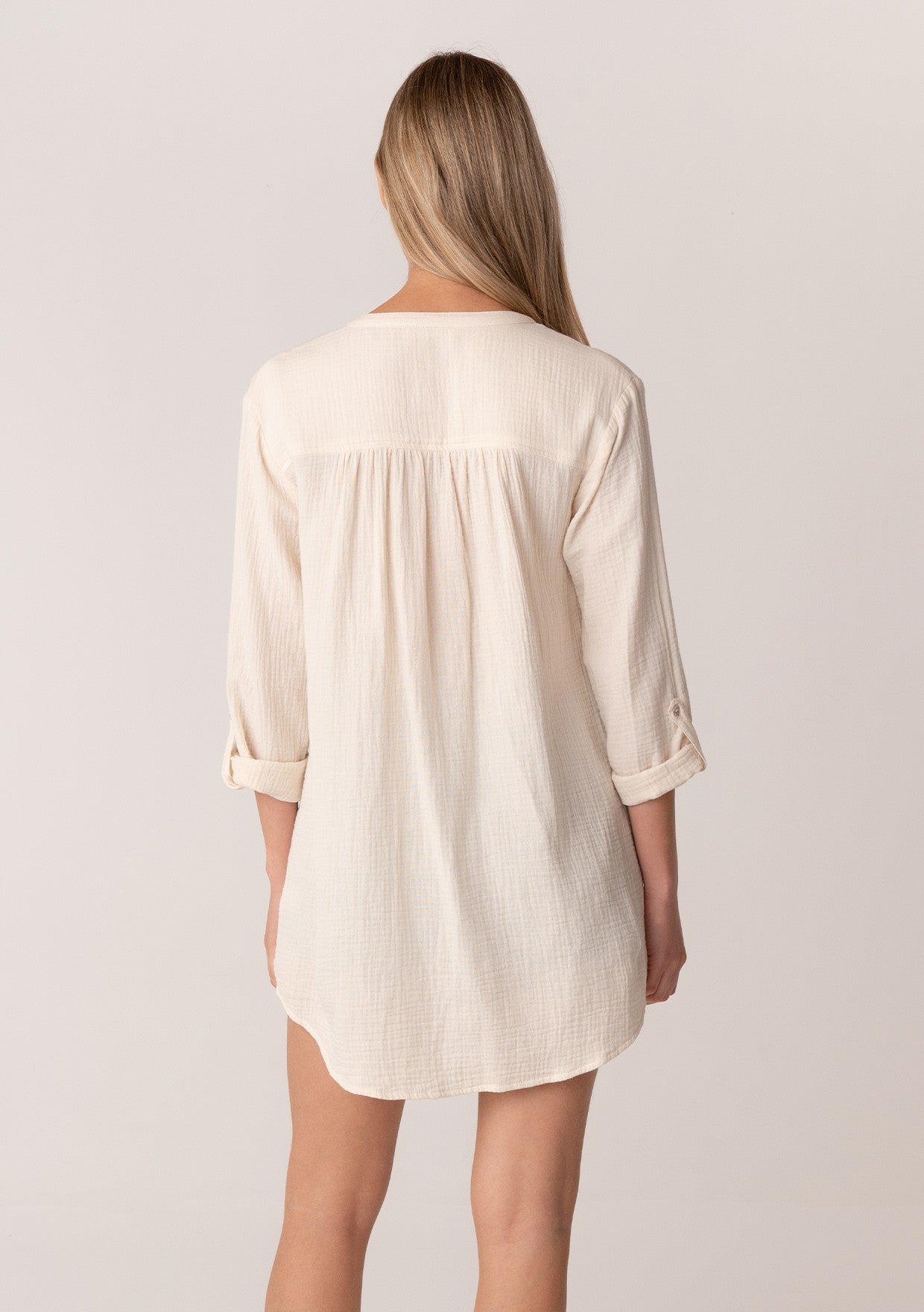 Sarah Gauze LS Blouse