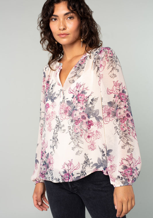 Francis Floral LS Blouse